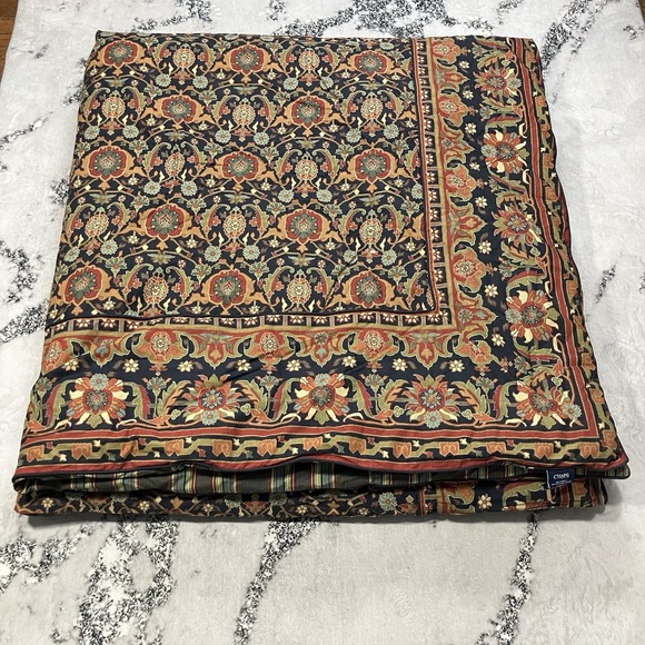 Chaps Home Queen Comforter Cotton Shell Multicolor Floral Paisley